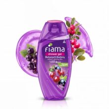 Fiama Body Wash Shower Gel Blackcurrant & Bearberry, 250ml, Body Wash for Women & Men with Skin Conditioners for Radiant Glow, Suitable for All Skin Types