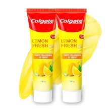 Colgate Lemon Fresh Gel Toothpaste, Fights Yellowness of Teeth, Freshens Breath, Anticavity Fluoride Toothpaste, Enamel-Safe (240gm)