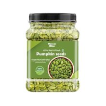 Marwarbites Premium Pumpkin Seeds 1Kg – Aaa Grade | Kaddoo Beej | Edible Seeds For Snacking, Topping & Baking | Raw & Natural Superfood Diet Snack | Rich Source Of Fibre | Resealable Jar Pack