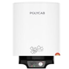 Polycab Celestia 5-Star 10L Water Heater (Geyser) | 5-Yr Tank & 2-Yr Product Warranty | Temperature Control Knob | Enhanced Safety, Rust Proof Tank | Efficient Heating【White】
