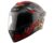Vega Bolt Superhero Isi Certified Full Face Motorcycle Helmet With Impact Resistant Abs Shell High Density Eps Liner Scratch Resistant Visor Quick Release Buckle Comfortable Inner Padding Dull Black Red Helmet-M
