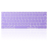 Kuzy R7 12-inch Keyboard Silicone Cover Skin for MacBook (Purple)