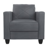 GODREJ INTERIO Quad 1 Seater Sofa, Grey