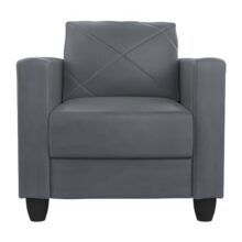 GODREJ INTERIO Quad 1 Seater Sofa, Grey