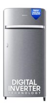 Samsung 189 L, 5 Star, Digital Inverter, Direct-Cool Single Door Refrigerator (Rr21H2G25S8/Hl, Silver, Elegant Inox, Single Touch Defrost, 2026 Model)