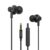 Ptron Pride Lite Hbe (High Bass Earphones) In Ear Wired Earphones With Mic, 10Mm Powerful Driver For Stereo Audio, Noise Cancelling Headset With 1.2M Tangle-Free Cable & 3.5Mm Aux – (Black)