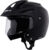VEGA Crux Open Face Motorbike Helmet(Black)