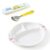 GLUN® Premium Kids’ Mealtime Set, 3 Compartment Feeding Plate with Durable Stainless Steel Spoon, Soft-Grip with Travel Case, Ergonomic Handle & Portable