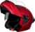 STUDDS Trooper Flip-up Full Face with Dual Visor Motorbike Helmet(Cherry Red)