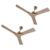 Ecolink Airosleek 1200Mm Decorative Ceiling Fan|Bee 1 Star Rated Energy Efficient Ceiling Fan|Superior Air Delivery (Gold Chocolate)
