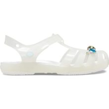 Crocs Unisex Kids Isabella Charm Sandal T Whi Croslite White Sandal | 7 UK |