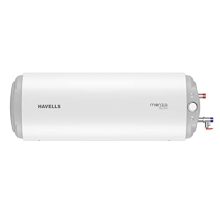 Havells Monza Slim 15 (Right) Litre Storage Water Heater (Geyser) | Adjustable Knob, Metal Body, Glass Coated Tank | Warranty: 7 Year On Tank, Free Flexi Pipes, Free Installation | (White)