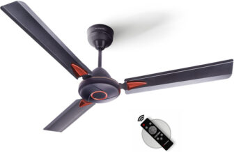 Longway Aero-3B-P1 With 5 Year Warranty Bldc Motor With Remote 1200 Mm Ceiling Fan(5 Star | Brown Smoked | Pack Of 1)