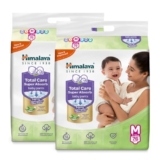 Himalaya Total Care Super Absorb Baby Pants Diaper | Size M (Medium) 152 Count | Pack of 2 | 7-12 kg | Breathable & Rapid Zig Zag Absorption | Keeps Skin Calm & Rash Free