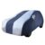 Amazon Brand – Solimo Uv Protection & Dust Resistant Car Cover For Kia Sonnet (Blue & Silver)