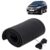 KINGSWAY® PU Leatherite Car Steering Cover Sewable Compatible with Renault Lodgy (Year 2015 Onwards), Black Color with Black Thread, Pack of 1 with Sewing Needle and Thread