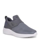 Liberty Leap7x FLATRON-1E Non-Lacing Walking Shoes for Men with EVA Sole| Suitable for Jogging, Workout, Gym & Outdoor Activity |Lightweight & Comfortable Footbed | Sports Footwear (D.Grey – 42EU)