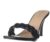 Van Heusen Womens Flatform Heeled Sandal, Black, 3 Uk