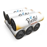 Amazon Brand – Presto! Garbage Bags | Extra Large XL | 30 x 37 in | 60 Count | 10 Bags x 6 Rolls | For Dry & Wet Waste | Black