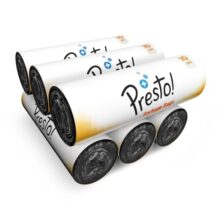 Amazon Brand – Presto! Garbage Bags | Extra Large XL | 30 x 37 in | 60 Count | 10 Bags x 6 Rolls | For Dry & Wet Waste | Black