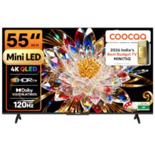 coocaa 138 cm (55 inches) 4K Ultra HD Smart Mini LED QLED Google TV 55MINI75Q