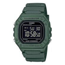 Casio Youth W-218H-3BVDF Digital Black Dial Unisex (D394)