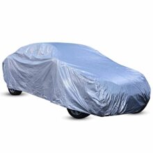 Amazon Brand – Solimo Sedan Car Cover, Silver(New Dzire, Xcent, Indigo, Tata Tigor, Logan, Cedia, Etc.)