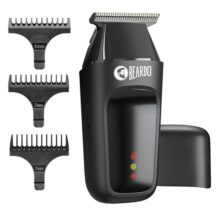 Beardo Apex Go Trimmer For Men – 80-Min Run Time – Powerful 5500 Rpm Motor – Compact Travel-Friendly Design – Self-Sharpening Blades, 3 Comb Attachments, Type-C Charging, Digital Display | Gift For Brother & Friends