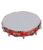 Sai Musical Alligator Fibre Dafli/Tambourine Random Colour 10 Inch Hand Percussion Musical Instrument