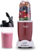 WONDERCHEF Nutri-blend 500 W Juicer Mixer Grinder(Nutri-blend Activ, 22000 RPM, | 2 Jars | Red)