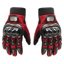 Flomaster- Probiker Gloves for Motor Cycle/Bike/Outdoor Sports Bicycle Cycling/Racing/Driving/Riding – Full Finger (Red- XL)