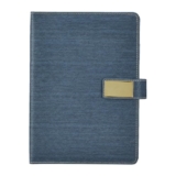 amazon basics Professional Undated Diary 2026 | Vintage Faux Leather Diary | 180 Pages | Card Holder, Document Holder, ID Card Holder, Pen Holder