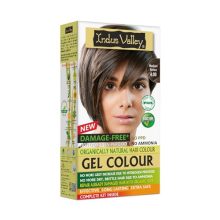 Indus Valley Damage Free Natural Gel Hair Colour For Women | Ammonia & Ppd Free Organic Hair Colour With 100% Grey Coverage, Long Lasting Hair Color Trial Pack | Medium Brown