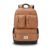 Gear Vintage Boxy 18″/26L Medium Faux Leather Water Resistant Laptop Backpack/Casual Bag/Daypack/College Backpack/Travel Backpack For Men/Women (Tan – Navy)