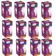 Philips 9-Watts B22 LED Warm White LED Bulb, Pack of 12, (Ace Saver)