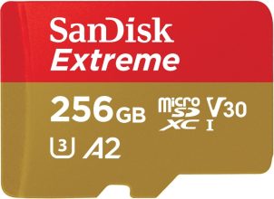 Sandisk Extreme 256 Gb Microsd Card Class 10 190 Mb/S  Memory Card