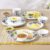 Larah by Borosil 19 Pieces Leona Opalware Dinner Set for Family of 6 | Microwave & Dishwasher Safe Silk Series Crockery for Dining & Gifting, Bone Ash Free Plates & Bowls