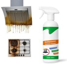 Kitchen Cleaner Spray For Oil & Grease Stain Remover All-Surface Non-Toxic & Non-Flammable Magic Degreaser Powerful Kitchen Cleaning Liquid With Fresh Scent 500 Ml