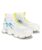ABROS YAMA-O Chunky Sole High-Top Sneakers for Men(7 White)