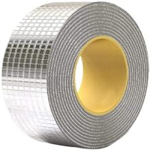 Leakage Repair Waterproof Tape for Pipe Leakage Roof Water Leakage Solution Aluminium Foil Tape Waterproof Adhesive Tape Sealing Butyl Rubber Tape for Surface Crack, Pipe