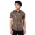Spykar Brown Printed Half Sleeve Shirt for Men (Size: XL)-MSHPS1BD256_Coffee Brown