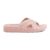 SOLETHREADS Comfy Slides | Breathable | Stylish | Slip-on | Anti-Skid | Durable | Cushioned | Comfortable | Technical Utility || Embossed Footbed | Premium Slides for Women. | PINK | 7UK