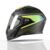 Tvs Racing Anti Matter Fullface Helmet For Bike & Motorcycle Riders-Dot & Isi Certified-Lightweight Abs Shell, Uv Resistant-Ventilated Comfort Liner,Quick-Release Visor &Chin Strap(Matt Black Green/L)