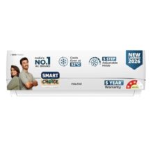 Voltas Smart Choice 1.42 ton 3 star, New star rated, Inverter Split AC(Copper, Convertible 5in1 Cooling Mode, 2-Way AirSwing, Anti-dust Filter with Anti Microbial Coating, 183INV CAV,2026 Model,White)