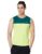 Amazon Brand – Symbol Men’s Color Block Regular Fit Sleeveless Sports T-Shirt (AW17-SYSP-05D_Viridian_Small)