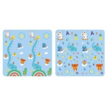 Kobo Waterproof Foldable Play Mat 198 x 148 x 0.8 cm | Thick XPE Foam Reversible Floor Mat | Soft Non-Toxic Activity Playmat with Carry Bag (Imported)