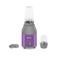 Benito PRESSIO Nutri Mixer Grinder 550 watt with 2 Jars | Durable Shockproof ABS Body | Powerful Motor with Advanced Grinding Technology | Elegant Purple & Grey Finish come with 1-Year Warranty