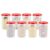 Cutting EDGE 585ML Smart Slim Storage Airtight Container-Red,Set of 8