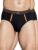 John Players Pack of 2 Cotton Brief with Striped Waistband in Black (JBF043M13_L_Black)