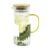 Signoraware BoroBloom Borosilicate Glass Jug with Bamboo Lid | Heat Resistant | Elegant Airtight Bamboo Lid for Natural Look | Ideal for Water, Juice, Detox & Infused Beverages (1.4 Ltr | Clear)